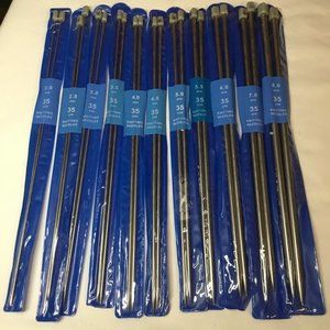 Assorted Jocestyle Stainless Steel Knitting Needles In the original packages